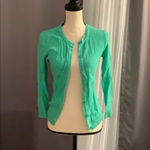 Merona XS green cardigan